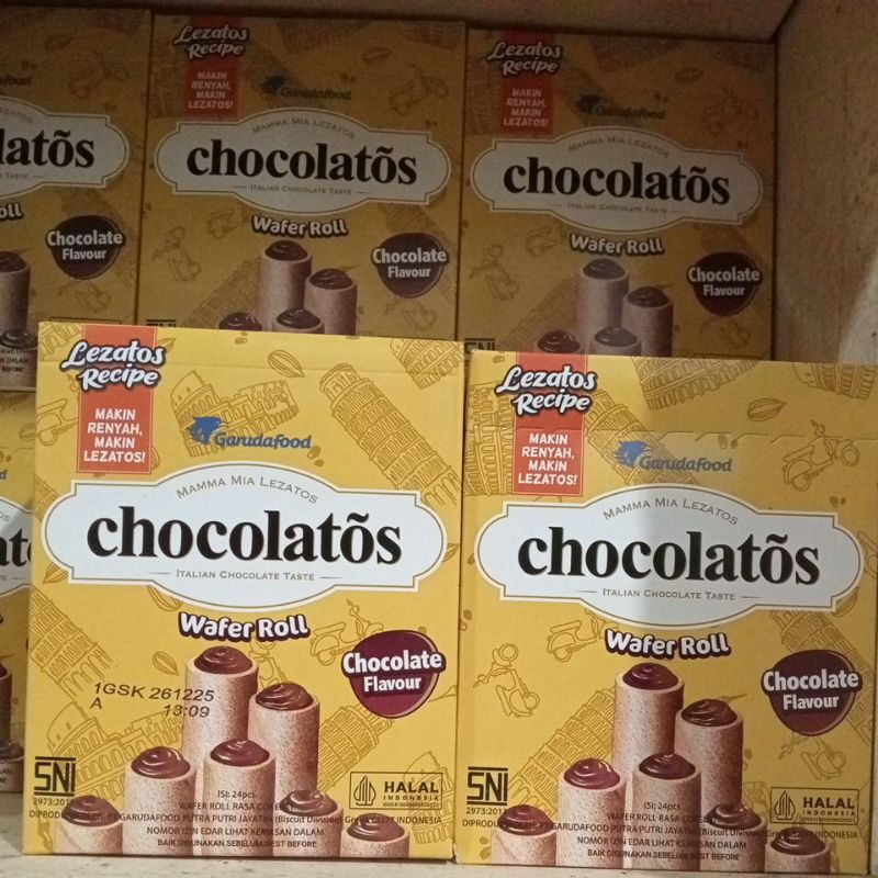 

chocolatos wafer roll isi 24 pcs