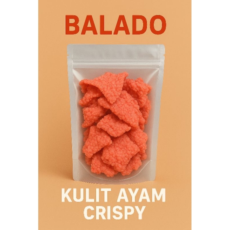 

RASA BALADO / (1kg) 1000gram - KERIPIK KULIT AYAM CRISPY