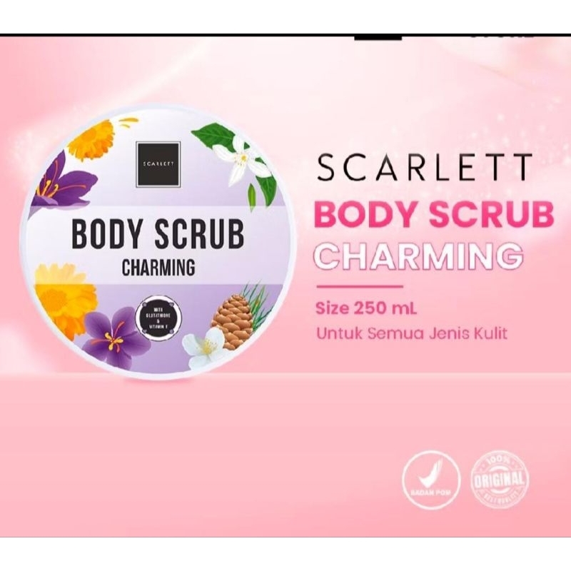 Scarlet Body Scrub / Body Scrub Whitening/ Scarlet Body Cream