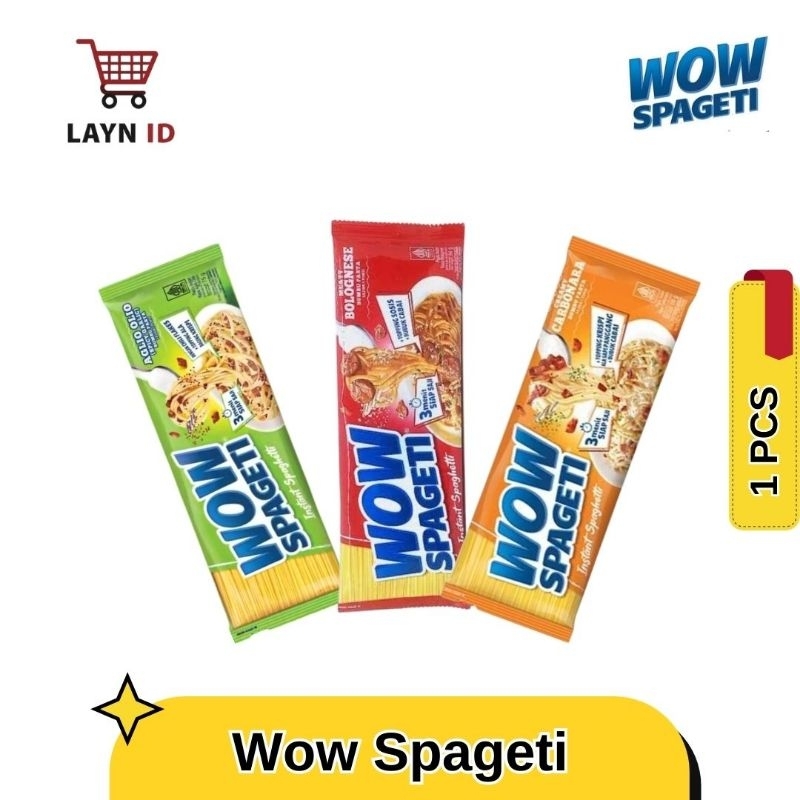 

Wow Spageti - Spaghetti Instan Rasa Aglio Olio, Bolognese dan Carbonara mie instant Praktis siap saji dalam 3 menit