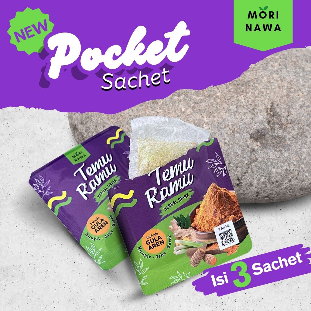 

TEMU RAMU Pocket 3 Sachet | Jamu Detox - Melancarkan Menstruasi - Promil - Dll