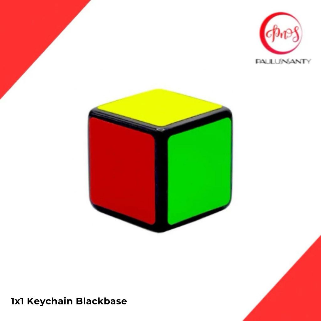 Cube Puzzle 1x1 Keyrings 1x1 Keychain Cube Gantungan Kunci 1x1 Blackbase ORIGINAL