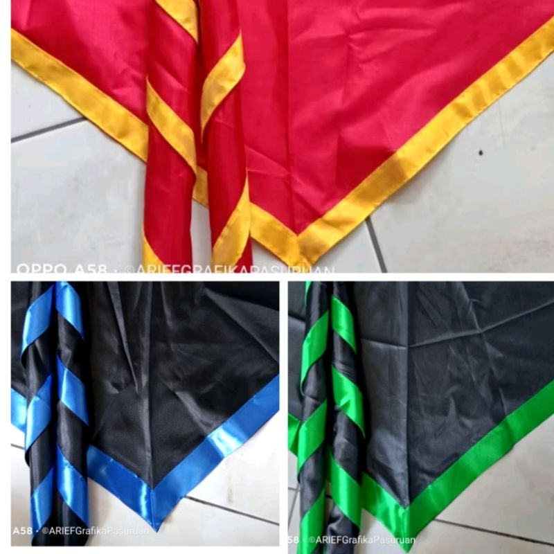 scarf 2warna pramuka bandana syal slayer manasik