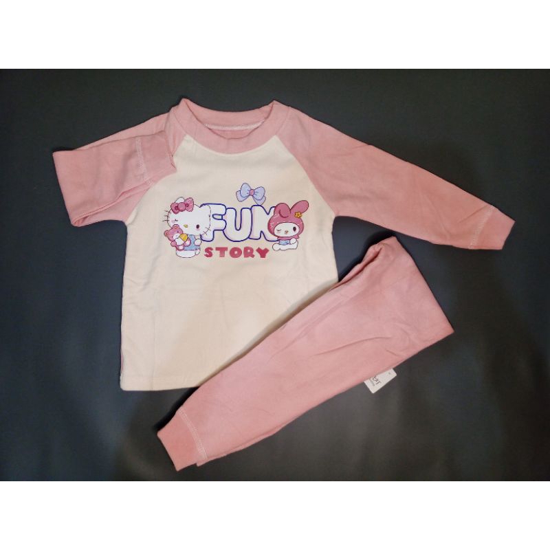 (IMPORT) PIYAMA ANAK CEWEK BAJU TIDUR ANAK CEWEK 4-5 TAHUN