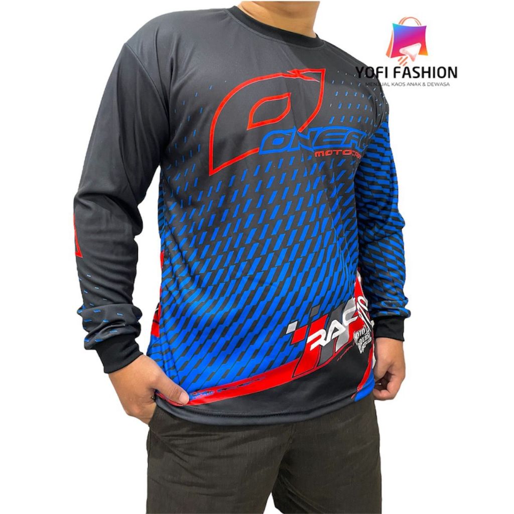 RB Jersey Motorcross Lengan Panjang Kaos Motor Racing