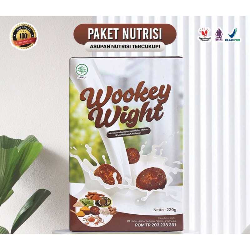 

Wookey Weight - Susu Penggemuk Badan Alami TInggi Protein 220gr