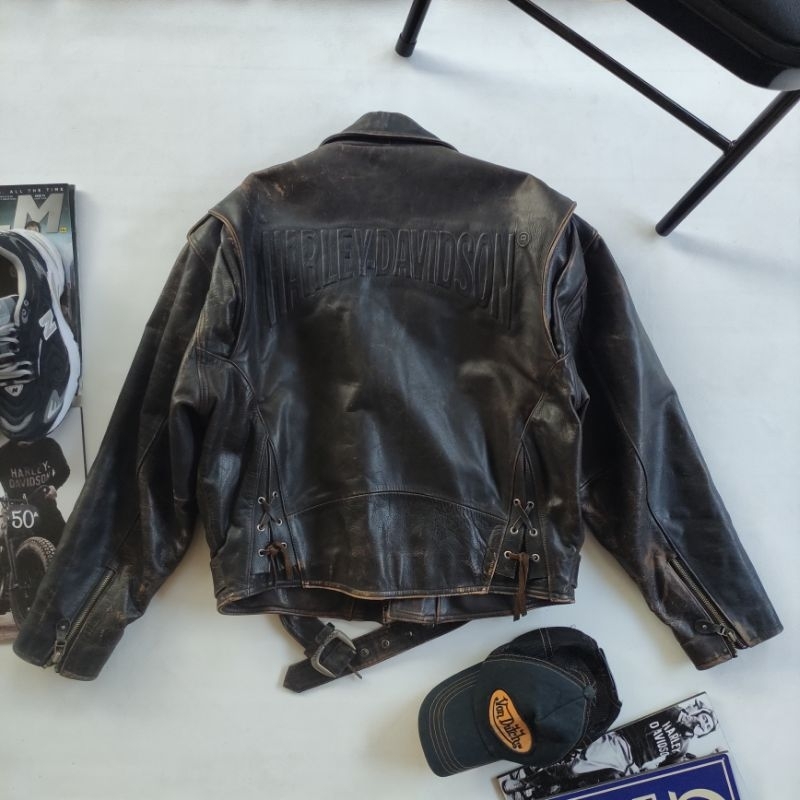 Jacket kulit Harley Davidson 70s