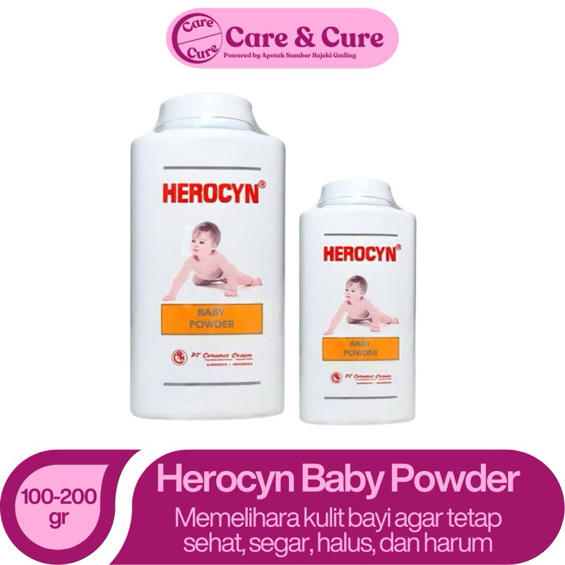 Herocyn Baby Powder - Bedak Bayi Untuk Kulit Bayi Gatal, Biang Keringat Bayi