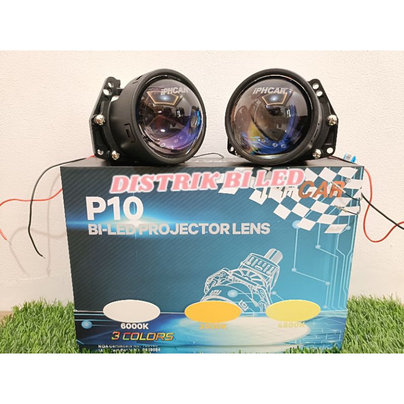 IPHCAR P10 3 WARNA LAMPU BILED IPHCAR ALWEATHER  65W BILED MOTOR MOBIL