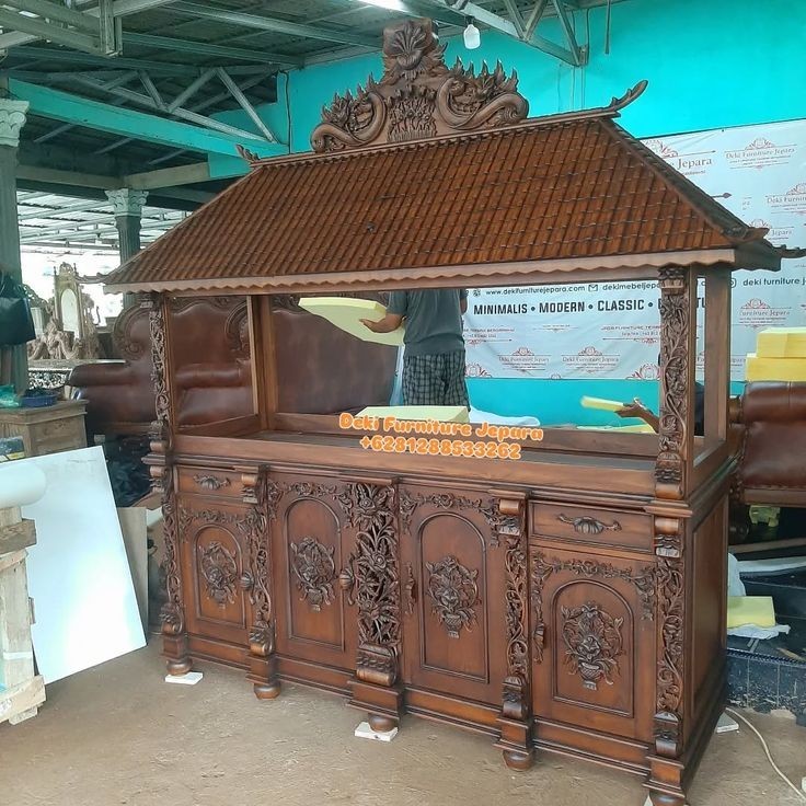Aquarium / Meja Aquarium / Aquarium Full Set Lengkap Jumbo Kayu Jati Jepara