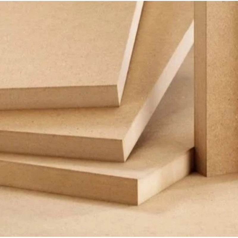 Mdf coklat hijau potongan 9mm
