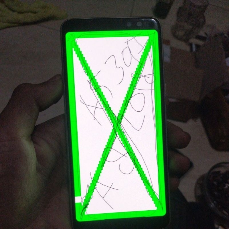 LCD Plus Frame Samsung a8 2018 A530F Original copotan.....