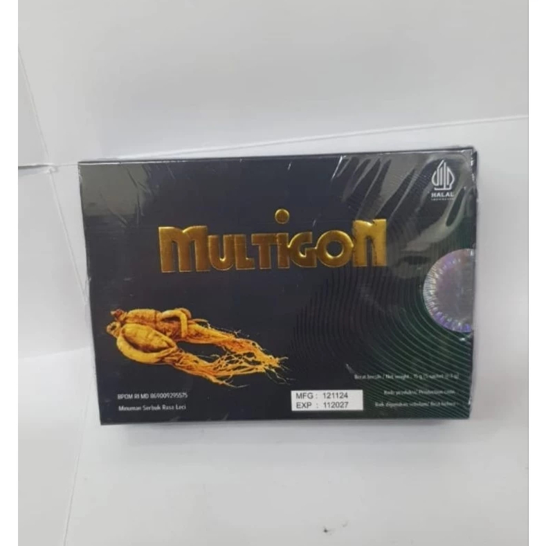 

Multigon Ginseng Herbal Stamina Pria Minuman Serbuk Stamina Pria Isi 5sachet