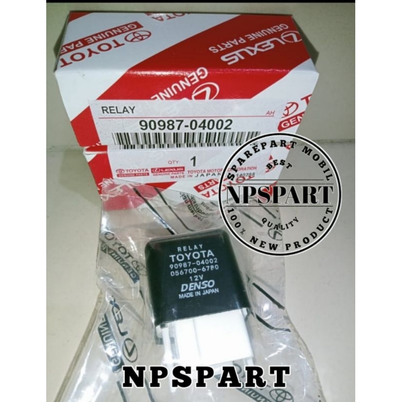 RELAY FLASHER AC MOBIL KAKI 5 12VOLT  TOYOTA COROLLA STARLET SOLUNA 90987-04002