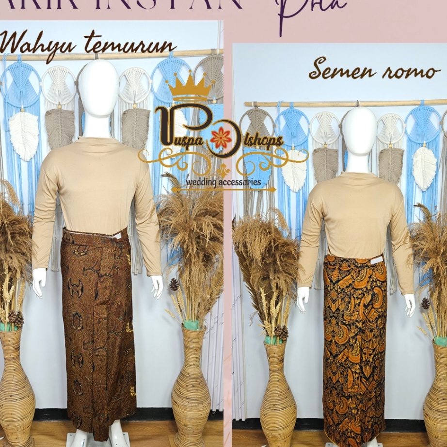 jarik pria dewasa instan batik lilit instan