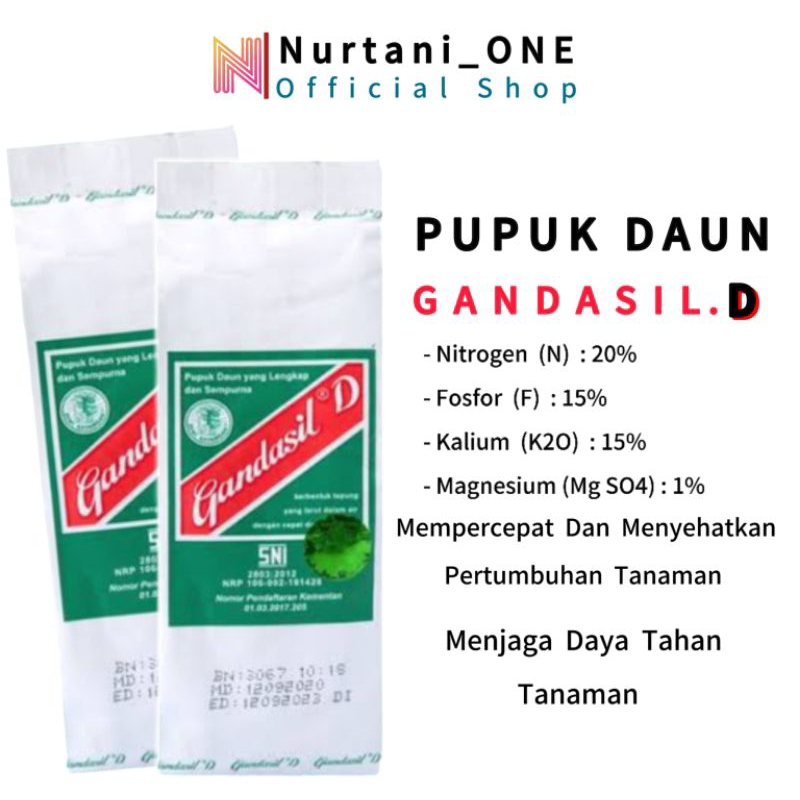 COD Pupuk Daun Untuk Mempercepat Dan Menyehatkan Tumbuhan Tanaman - GANDASIL  D isi 500.gram Origina