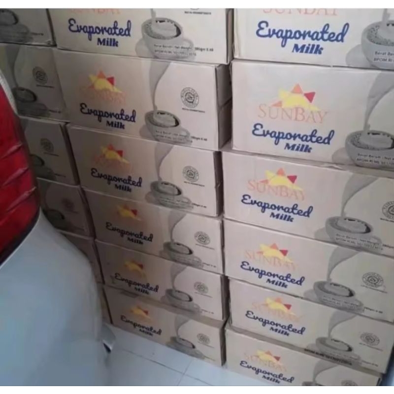 [KARTON-48PCS] SUSU SUNBAY EVAPORASI 380GR/ SUSU KRIMER SUNBAY / SUSU