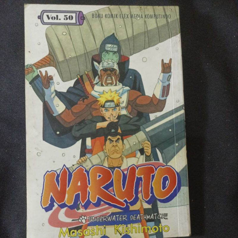 Komik Naruto 50 (tidak segel/preloved)