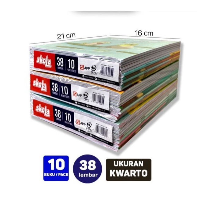 

BISA COD BUKU TULIS 38 LEMBAR SKOLA BY SiDU SINAR DUNIA 1 PACK 1 BUKU