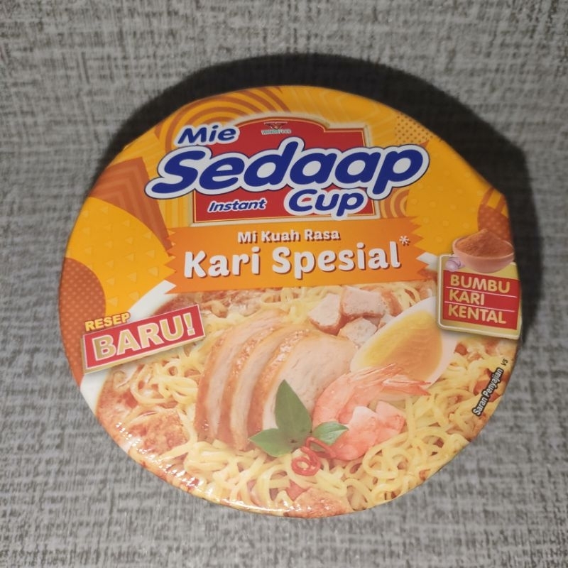 

[1 pcs] Mie Sedaap Cup Kari Spesial Rasa Mie siap saji Enak Lezat Termurah Harga Grosir Terlengkap Terbaru Wingsfood