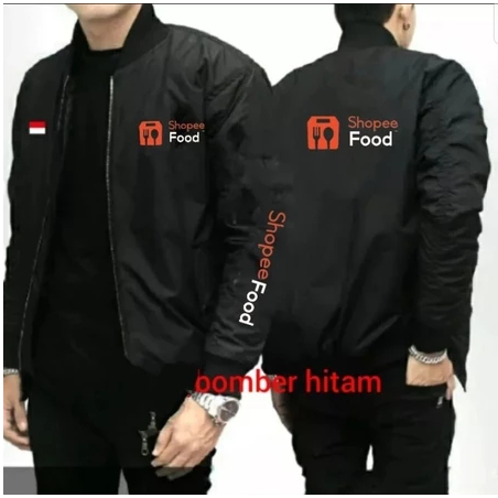 Jaket Bomber Driver Shopee Food | Jaket Ojol Shopee Food | Jaket Motor | Jaket Pria | Jaket Kasual D