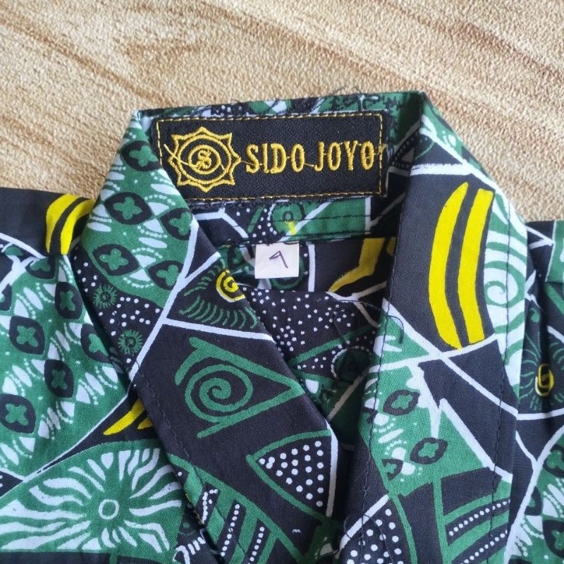 BEST SELLER PUSATSERAGAM BATIK UKS SIDOARJO LENGAN PENDEK BATIK SD SIDOARJO LENGAN PENDEK BATIK