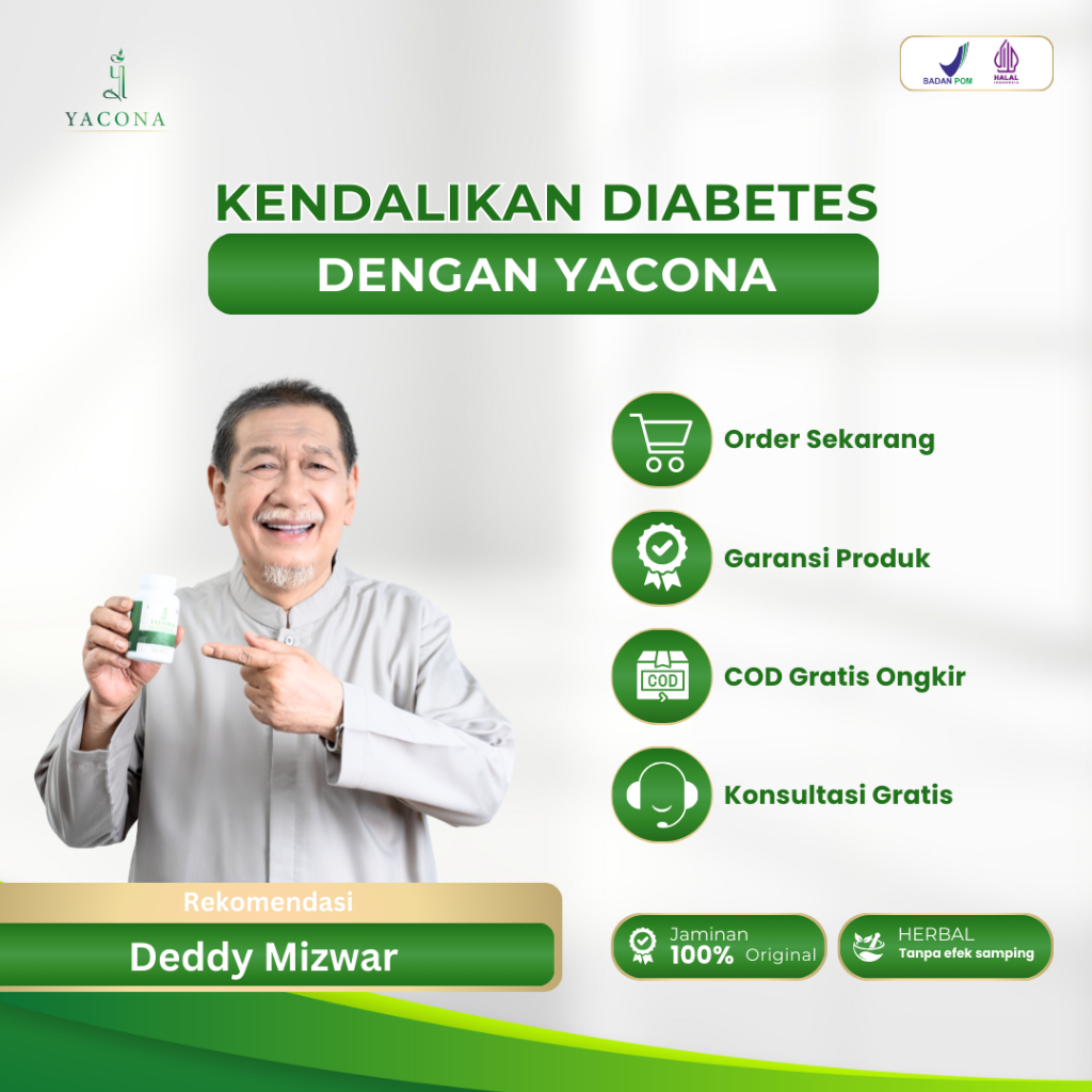 Yacona Kapsul Diabetes Obat Diabetes Ampuh Mengatasi Kebas Kesemutan Isi 60 Kapsul