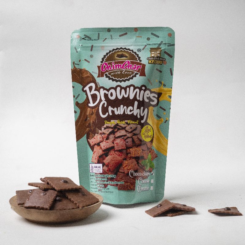 

Brownies Crunchy "ChimChar" / Red Velvet (makanan ringan)