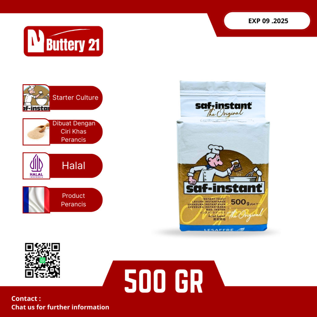 

RAGI KERING SAF INSTAN GOLD 500 GR/RAGI PENGEMBANG ROTI/SAF INSTAN