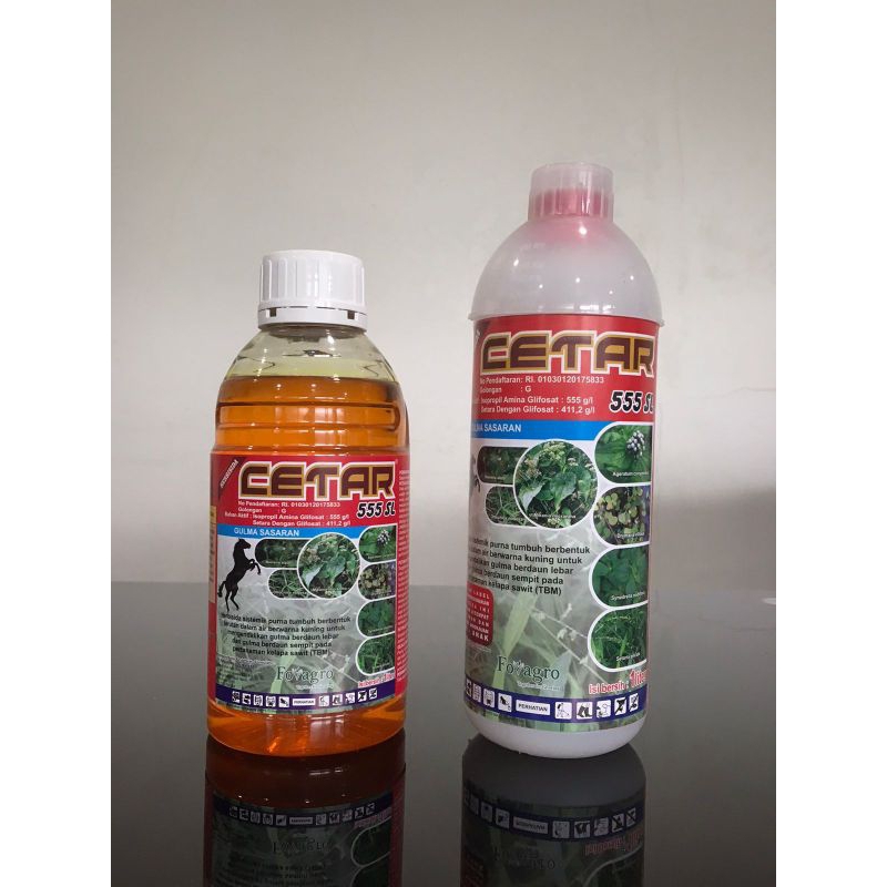 Cetar 555 SL Herbisida Sistemik / Glifosat 1 liter