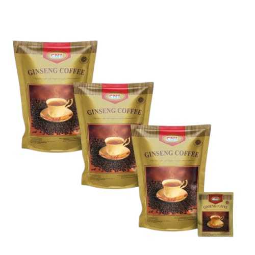 

PAKET 3 PCS GINSENG COFFEE CNI KOPI GINSENG ASLI ORIGINAL ISI 20 SACHET