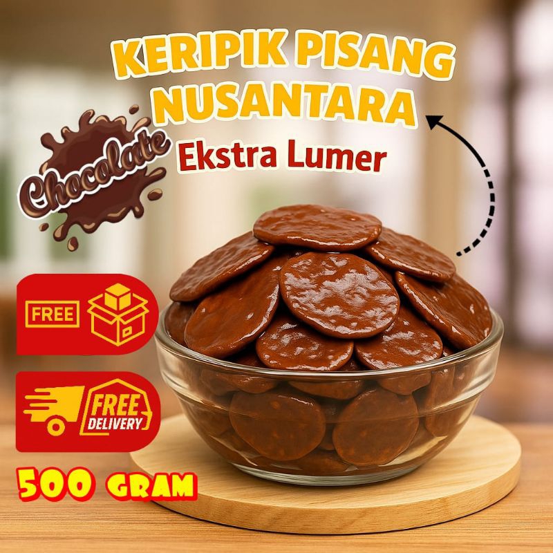 

Keripik Pisang Coklat Lumer 500gram