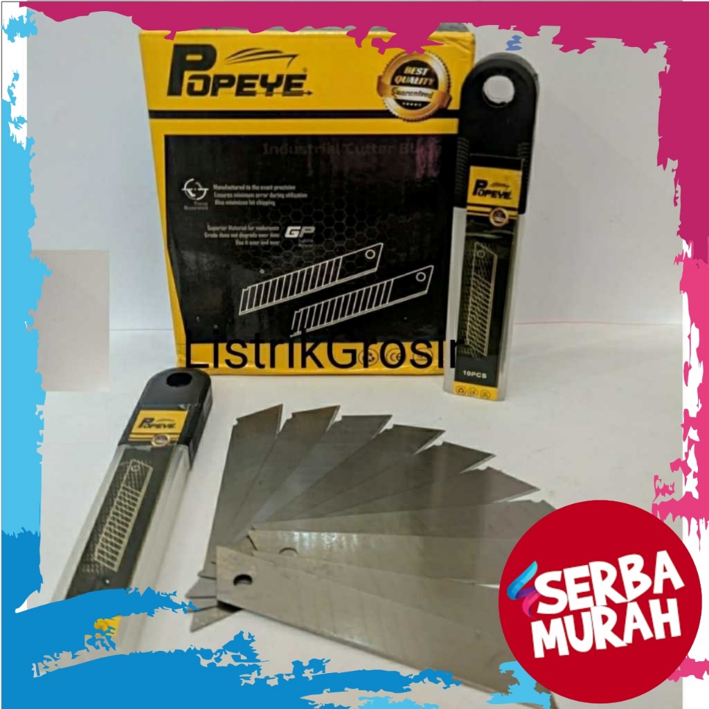 

Popeye Isi Refil Cutter besar L-150 10pcs