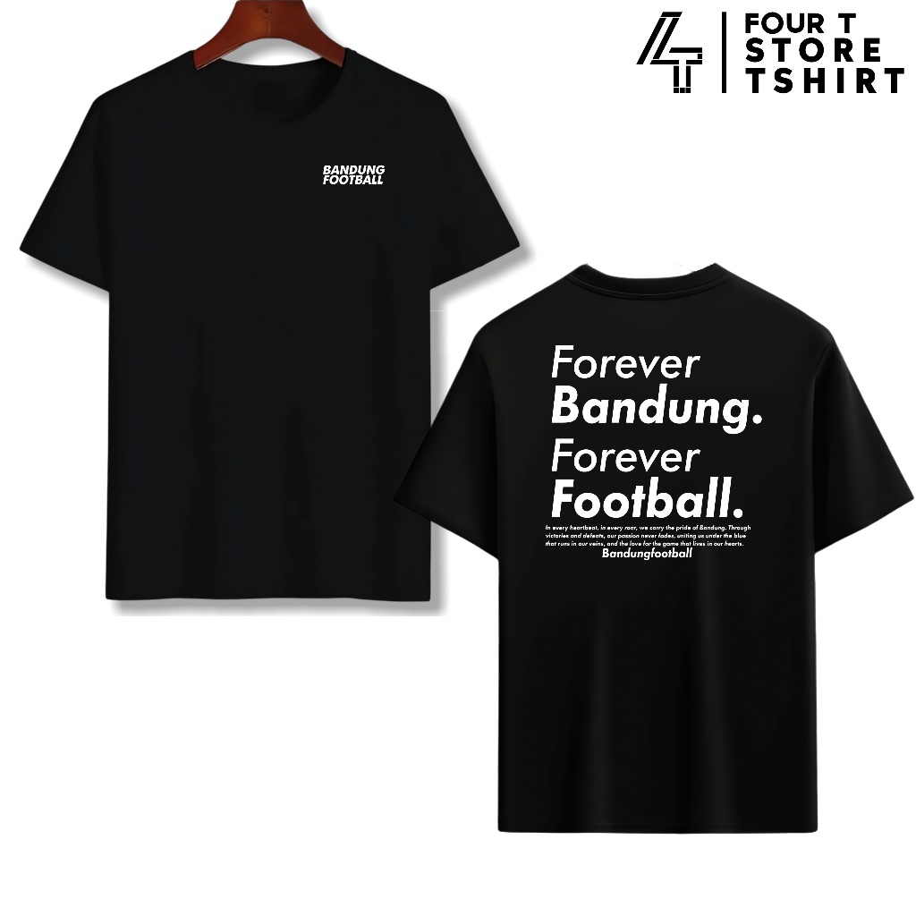 Kaos Tshirt Bandung Football Forever Dept Official Culture Distro Baju 100 Katun Combed Pria Wanita