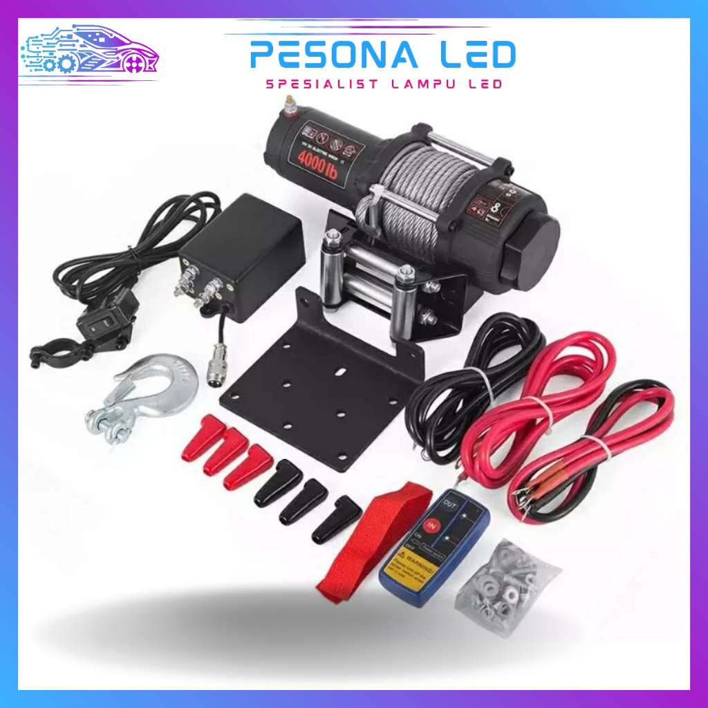 winch R2 4500lbs 2 ton tali baja