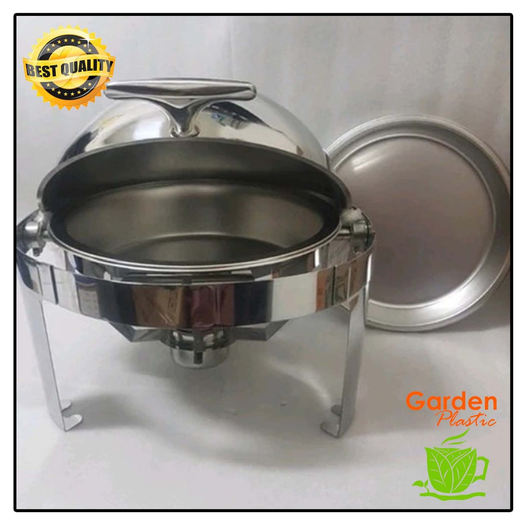 CHAFING DISH ROLLTOP 6L NDFS6385-CSF7 / Round Chafing Dish Stainless Steel / NORDIC