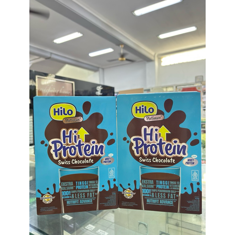 

Hilo Platinum 12’sachet Swiss Chocolate - Susu Tinggi Protein dan Kalsium