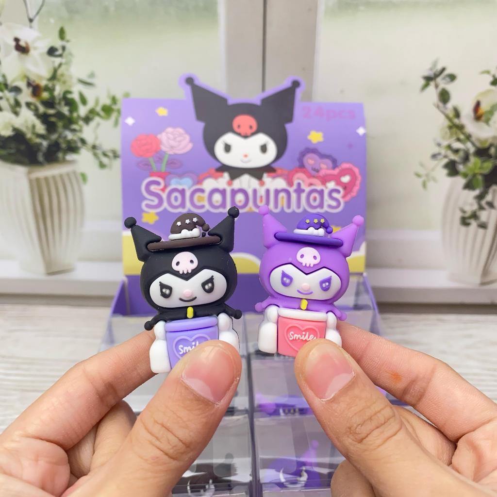 

R-1839 1Pcs Serutan Sharpener Bentuk Karakter Kuromi Hitam & Ungu Minuman Alat Tulis Anak Kekinian Rautan Kartun viral Terbaru dan Termurah Bisa Cod