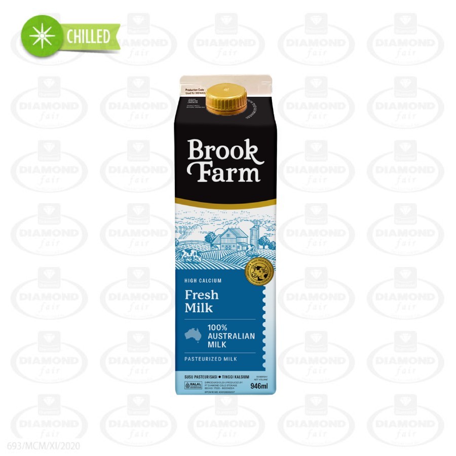 

BROOKFARM FRESH MILK PLAIN 946ml
