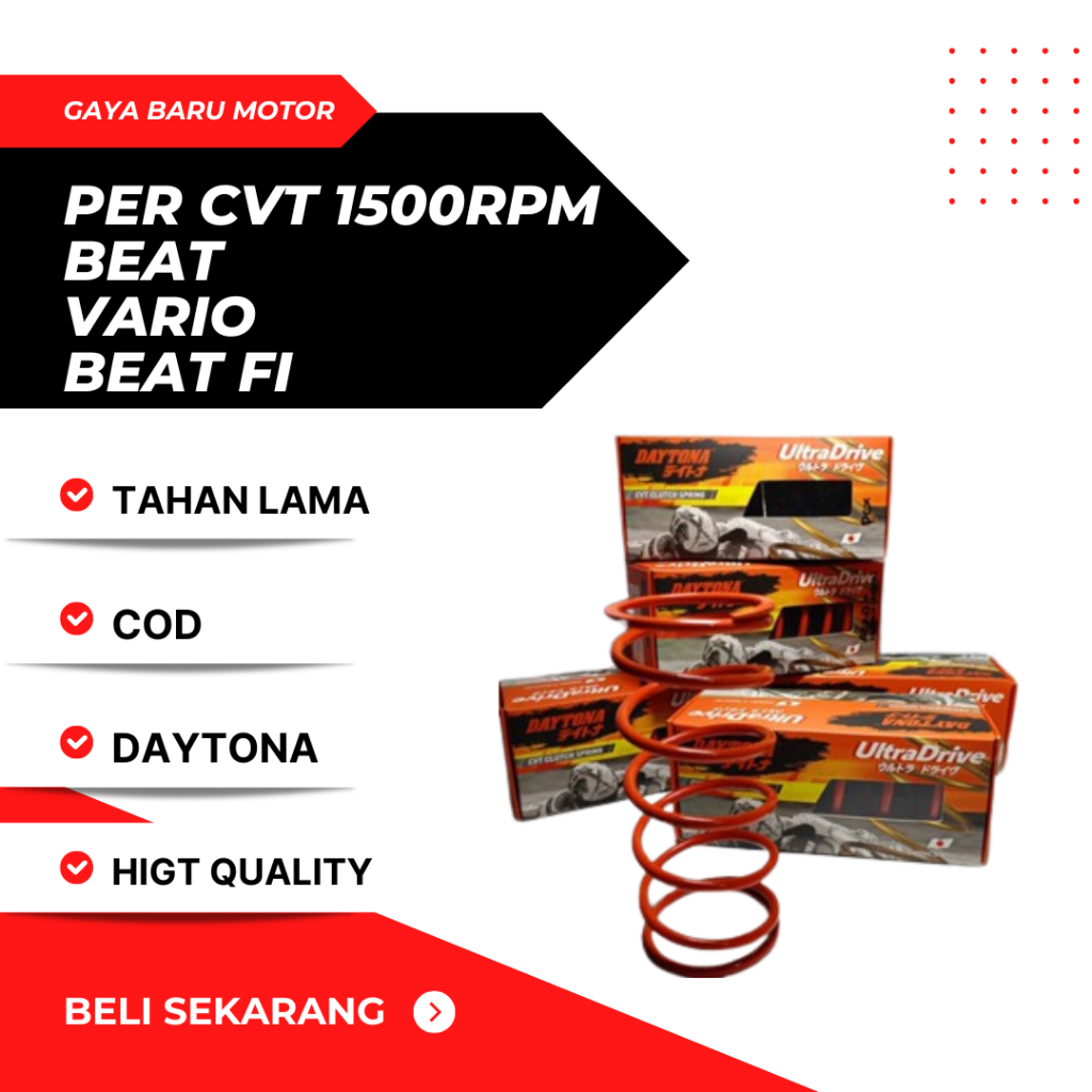 DAYTONA PER CVT 1500 RPM BEAT VARIO BEAT FI SCOOPY PER CVT RACING 1500RPM DAYTONA