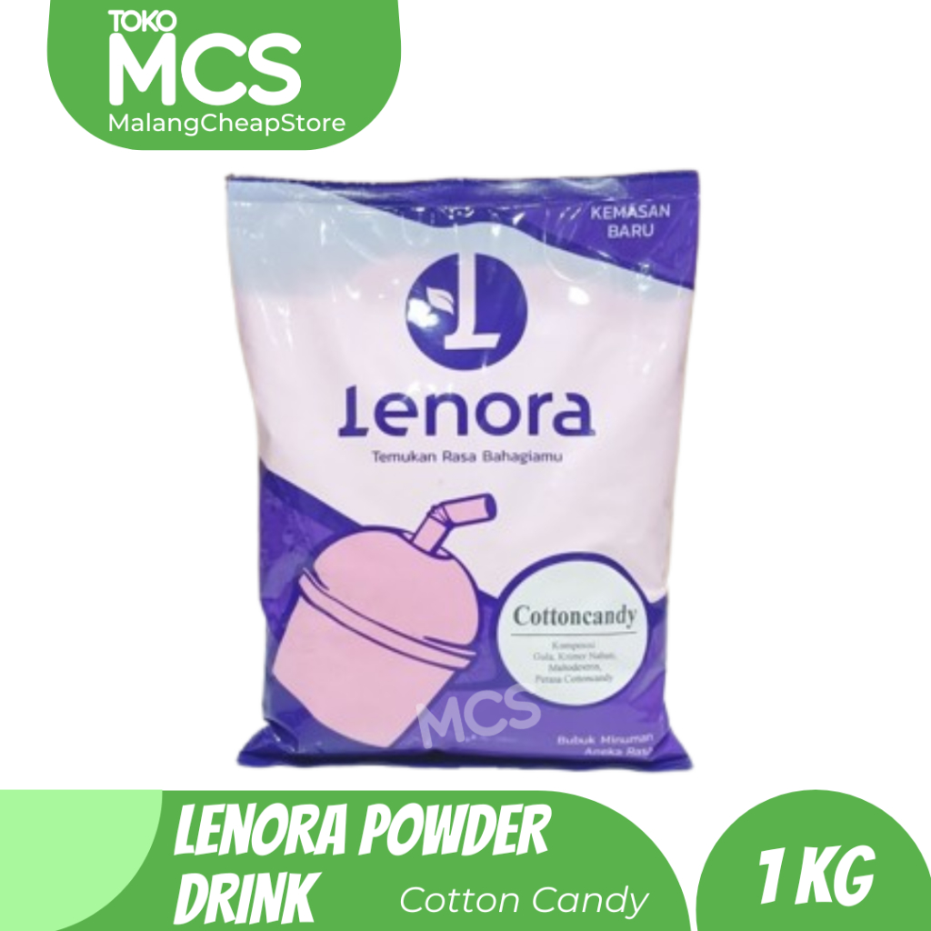 

LENORA bubuk minuman rasa COTTONCANDY 1kg /rasa MARSHMALLOW