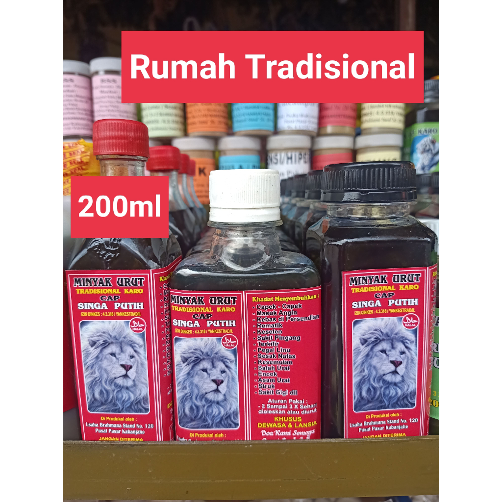 

Minyak Karo Cap Singa Putih 250ml