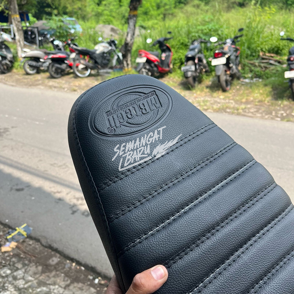 JOK CUSTOM KULIT W175 PNP W175 TANPA POTONG RANGKA