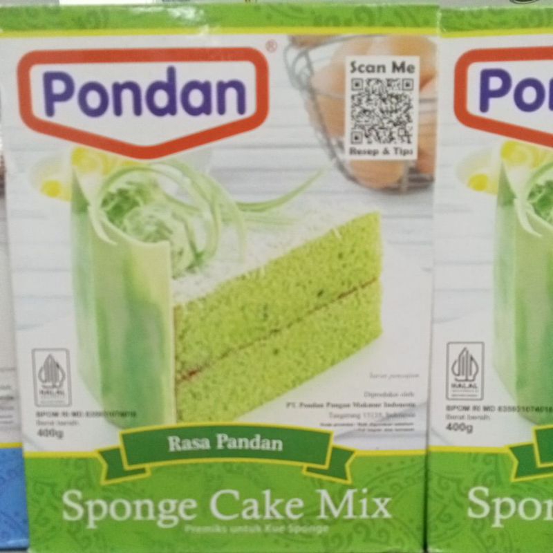 

Pondan sponge cake mix