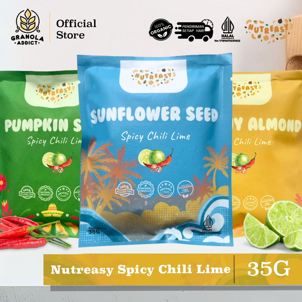 

Granola Addict - Nutreasy Spicy Chili Lime 35G