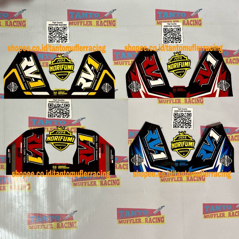 STIKER RV1 EMBLEM RV1 STICKER KNALPOT RV1 STICKER KNALPOT VIRAL NORIFUMI RV1