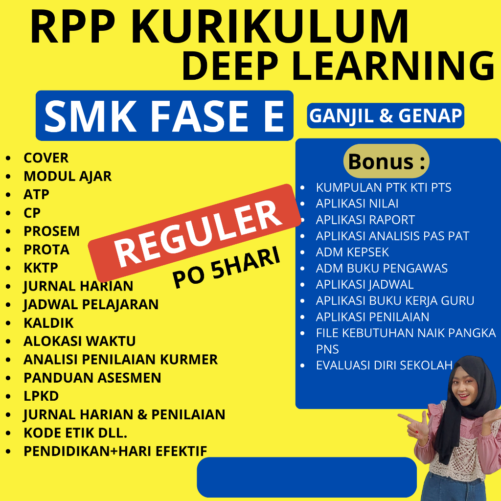 

RPP KURIKULUM DEEP LEARNING SMK - PERANGKAT PEMBELAJARAN KURIKULUM DEEP LEARNING SMK FASE E ( KELAS 10)