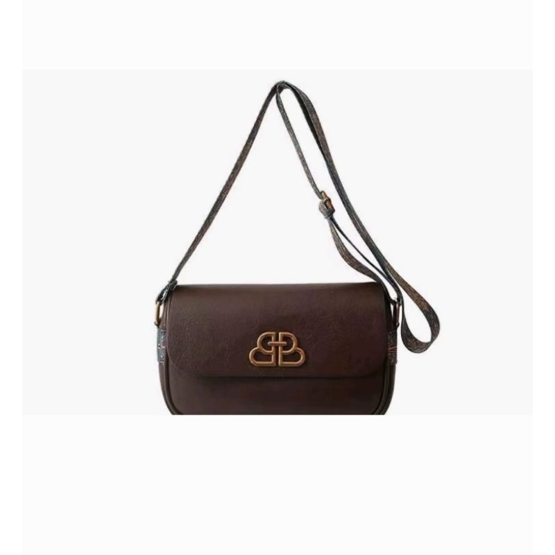 TAS SELEMPANG WANITA DARK BROWN