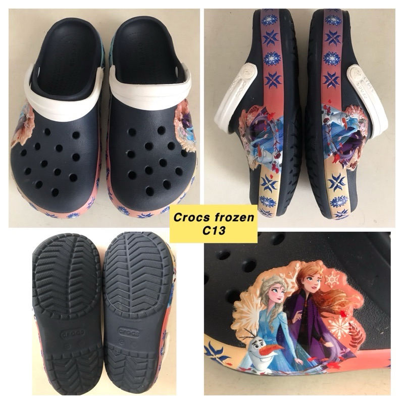 Preloved sandal crocs anak sandal karet sandal frozen sendal crocs