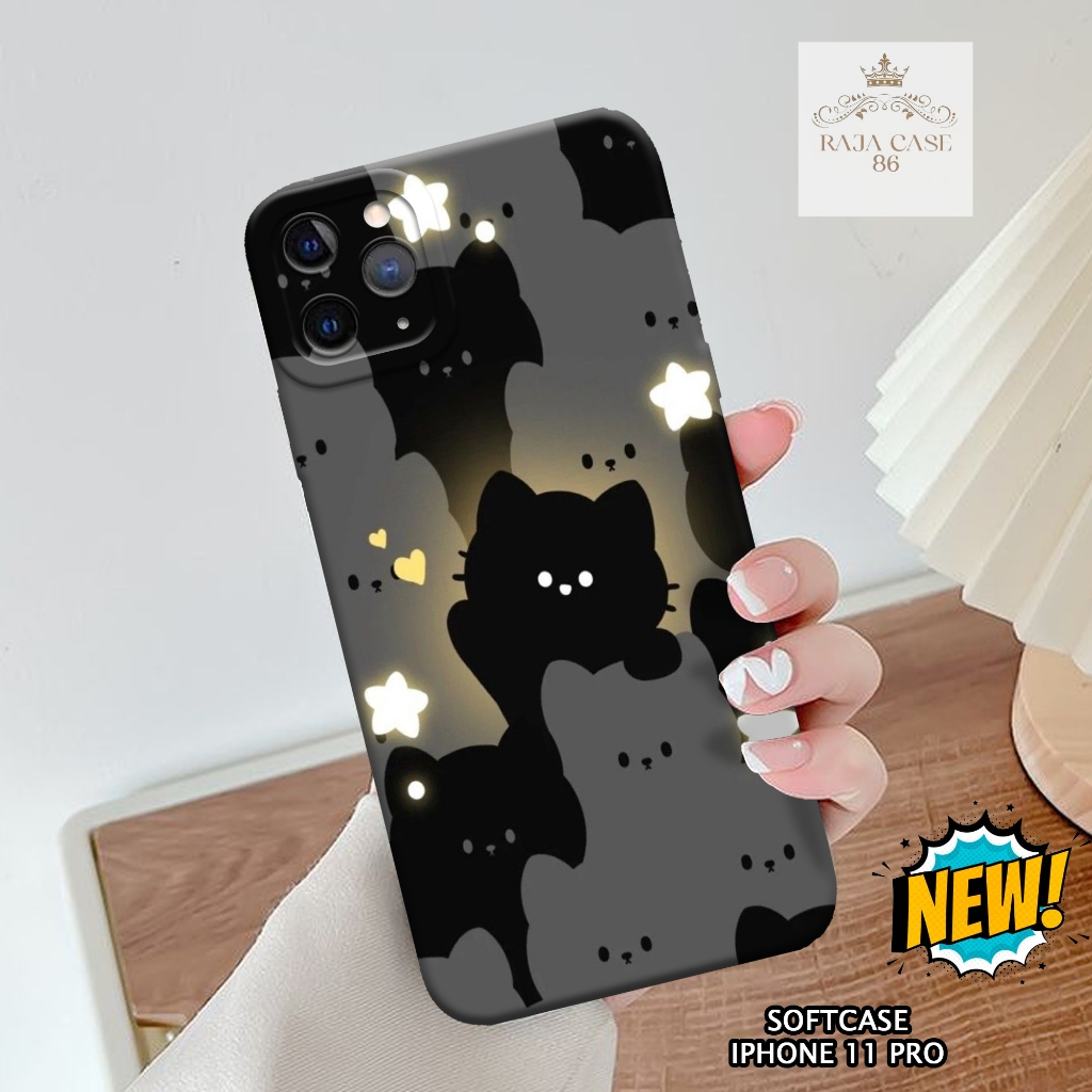 Softcase Iphone 11 Pro - Rajacase - Case Iphone 11 Pro - Motif Case Kartun - Case Iphone 11 Pro - Pe